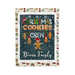 Personalized Gift Tartan Plaid Blanket Clan Broun Modern With Christmas Cookie Baking Crew Christmas Gift Blanket, Plaid Blanket, Christmas Fleece Blanket, Christmas Blanket, Tartan Blanket, Scottish Blanket, Scotland Blanket, Family Name Blanket, Custom Blanket, Personalized Blanket