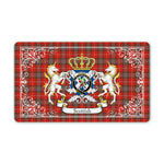 Doormat - Welcome Mat Scottish Fraser Weathered Tartan Door Mat, Plaid Doormat