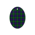 Shaw Modern Tartan Oval Ornaments, Christmas Tree Ornament, Plaid Christmas Ornaments, Ceramic Oval Christmas Tree Decoration, Tartan Oval Ornaments, Christmas Tree Ornament, Plaid Christmas Ornaments, Ceramic Oval Christmas Tree Decoration