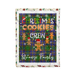 Personalized Gift Tartan Plaid Blanket Clan Strange of Balcaskie With Christmas Cookie Baking Crew Christmas Gift Blanket, Plaid Blanket, Christmas Fleece Blanket, Christmas Blanket, Tartan Blanket, Scottish Blanket, Scotland Blanket, Family Name Blanket, Custom Blanket, Personalized Blanket
