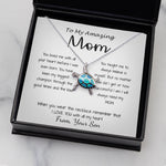 Opal Turtle Necklace - Mom Necklace - Gift For Mom From Son - You Have Been My Biggest Champion Mother's Day Gift