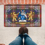 Doormat - Tartan Door Mat The Family Fraser Hunting Modern Welcome Mat, Plaid Doormat Scottish