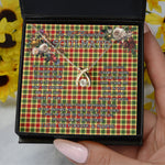 To My Beautiful Soulmate Necklace In Your Eyes I Have Found My Home Clan Gibbs Tartan Wishbone Dancing Necklace