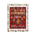 Fleece Blanket - Personalized Gift Tartan Plaid Blanket Clan Matheson With Christmas Cookie Baking Crew Christmas Gift Fleece Blanket