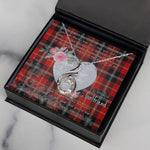 Rising Phoenix Necklace - Valentine Necklace Clan Marjoribanks Tartan Gift for Girlfriend, Gift for My Wife Rising Phoenix Necklace