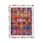 Personalized Gift Tartan Plaid Blanket Clan Aberdeen With Christmas Cookie Baking Crew Christmas Gift Blanket, Plaid Blanket, Christmas Fleece Blanket, Christmas Blanket, Tartan Blanket, Scottish Blanket, Scotland Blanket, Family Name Blanket, Custom Blanket, Personalized Blanket