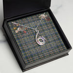 To My Beautiful Soulmate Necklace In Your Eyes I Have Found My Home Clan Scott Green Modern Tartan Rising Phoenix Necklace