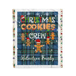 Personalized Gift Tartan Plaid Blanket Clan Robertson Hunting Ancient With Christmas Cookie Baking Crew Christmas Gift Blanket, Plaid Blanket, Christmas Fleece Blanket, Christmas Blanket, Tartan Blanket, Scottish Blanket, Scotland Blanket, Family Name Blanket, Custom Blanket, Personalized Blanket