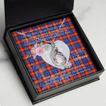 Rising Phoenix Necklace - Valentine Necklace Clan Anstruther Tartan Gift for Girlfriend, Gift for My Wife Rising Phoenix Necklace