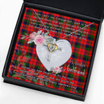 Gift For My Beautiful Girlfriend Necklace Valentine Necklace Clan MacNaughton Tartan Cross Dancing Necklace Scottish Tartan Jewelry