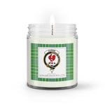 Soy Wax Candle - Buffalo Plaid Candle Clan Crest Badge Currie Tartan Plaid Soy Wax Candle, oil candle, candle handmade, wax candle, soy wax, nature wax, natural soy wax, natural soy candles, natural candle
