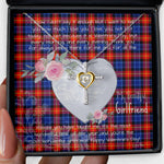 Gift For My Beautiful Girlfriend Necklace Valentine Necklace Clan Anstruther Tartan Cross Dancing Necklace Scottish Tartan Jewelry