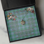 To My Beautiful Soulmate Necklace In Your Eyes I Have Found My Home Clan Irvine Tartan Crown Pendant Necklace