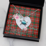 Sea Turtle Necklace Gift for My Beautiful Girlfriend Valentines Necklace Clan Princess Margaret Tartan Blue Turtle Necklace