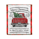 Tartan Blanket Vintage Red Truck with Christmas Tree Family Scottish Clan MacQuarrie Modern plaid blanket, red plaid blanket, buffalo plaid blanket, green plaid blanket, plaid fleece blanket, blue plaid blanket, red tartan blanket, tartan plaid blanket, black and white plaid blanket, , christmas plaid blanket, orange plaid blanket, tartan plaid throw blanket, pink plaid blanket, brown plaid blanket, buffalo check blanket