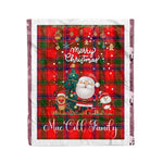 Personalized Gift Tartan Plaid Blanket Clan MacColl With Funny Santa Snowman Reindeer Merry Christmas Fleece Blanket, Home Living Room, Plaid Blanket, Tartan Blanket, Scottish Blanket, Buffalo fleece blanket, Christmas Blanket