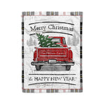 Tartan Blanket Vintage Red Truck with Christmas Tree Family Scottish Clan MacPherson Modern plaid blanket, red plaid blanket, buffalo plaid blanket, green plaid blanket, plaid fleece blanket, blue plaid blanket, red tartan blanket, tartan plaid blanket, black and white plaid blanket, , christmas plaid blanket, orange plaid blanket, tartan plaid throw blanket, pink plaid blanket, brown plaid blanket, buffalo check blanket