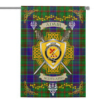 House Flag - Adam Hunting Irish Shield Celtic Cross Tartan Garden Flag St Patrick's Day Garden Flag