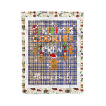 Personalized Gift Tartan Plaid Blanket Clan Hannay Grey With Christmas Cookie Baking Crew Christmas Gift Blanket, Plaid Blanket, Christmas Fleece Blanket, Christmas Blanket, Tartan Blanket, Scottish Blanket, Scotland Blanket, Family Name Blanket, Custom Blanket, Personalized Blanket