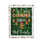 Personalized Gift Tartan Plaid Blanket Clan Ged With Christmas Cookie Baking Crew Christmas Gift Blanket, Plaid Blanket, Christmas Fleece Blanket, Christmas Blanket, Tartan Blanket, Scottish Blanket, Scotland Blanket, Family Name Blanket, Custom Blanket, Personalized Blanket
