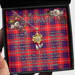 To My Beautiful Soulmate Sunflower Necklace In Your Eyes I Have Found My Home Clan Hamilton Tartan Jewelry For Girlfriend
