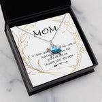 Opal Turtle Necklace - Mom Necklace - Love You Always And Forever Mother's Day Gift