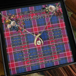 To My Beautiful Soulmate Necklace In Your Eyes I Have Found My Home Clan Graham of Menteith Pink Tartan Wishbone Dancing Necklace