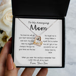 Love Dancing Necklace - Mom Necklace - Gift For Mom From Son - You Have Been My Biggest Champion Mother's Day Gift
