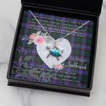 Sea Turtle Necklace Gift for My Beautiful Girlfriend Valentines Necklace Clan Guthrie Tartan Blue Turtle Necklace
