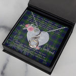 Rising Phoenix Necklace - Valentine Necklace Clan Marjoribanks Modern Tartan Gift for Girlfriend, Gift for My Wife Rising Phoenix Necklace
