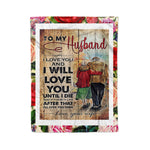 Scotstee Shop - Personalized Gift Letter To My Husband Trendy Gift For Family Funny Quotes Love Gifts Fleece Blanket