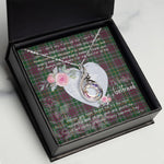 Rising Phoenix Necklace - Valentine Necklace Clan Carruthers Tartan Gift for Girlfriend, Gift for My Wife Rising Phoenix Necklace