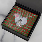 Rising Phoenix Necklace - Valentine Necklace Clan Callander Tartan Gift for Girlfriend, Gift for My Wife Rising Phoenix Necklace