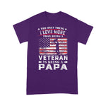 Scotstee Shop - Veteran 365 Papa Veteran Fathers Day Gift Men 4th Of July Shirt