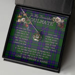 To My Beautiful Soulmate Necklace In Your Eyes I Have Found My Home Clan Lockhart Modern Tartan Crown Pendant Necklace