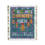 Personalized Gift Tartan Plaid Blanket Clan Pitcairn With Christmas Cookie Baking Crew Christmas Gift Blanket, Plaid Blanket, Christmas Fleece Blanket, Christmas Blanket, Tartan Blanket, Scottish Blanket, Scotland Blanket, Family Name Blanket, Custom Blanket, Personalized Blanket
