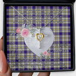 Gift For My Beautiful Girlfriend Necklace Valentine Necklace Clan Livingstone Dress Tartan Cross Dancing Necklace Scottish Tartan Jewelry