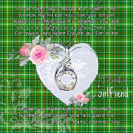 Rising Phoenix Necklace - Valentine Necklace Clan Forrester Hunting Tartan Gift for Girlfriend, Gift for My Wife Rising Phoenix Necklace