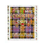 Personalized Gift Tartan Plaid Blanket Clan Culloden With Christmas Cookie Baking Crew Christmas Gift Blanket, Plaid Blanket, Christmas Fleece Blanket, Christmas Blanket, Tartan Blanket, Scottish Blanket, Scotland Blanket, Family Name Blanket, Custom Blanket, Personalized Blanket