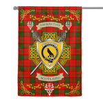 House Flag - Abernethy Irish Shield Celtic Cross Tartan Garden Flag St Patrick's Day Garden Flag