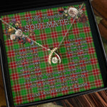 To My Beautiful Soulmate Necklace In Your Eyes I Have Found My Home Clan Baxter Modern Tartan Wishbone Dancing Necklace