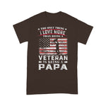 Scotstee Shop - Veteran 365 Papa Veteran Fathers Day Gift Men 4th Of July Shirt
