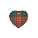 Stewart Of Appin Ancient Tartan Heart Ornaments, Christmas Tree Ornament, Plaid Christmas Ornaments, Ceramic Heart Christmas Tree Decoration, Christmas Ornament, Plaid Ornament, Tartan Ornament, Buffalo Plaid Ornament