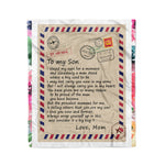 Scotstee Shop - Personalized gift letter Son Gift Letter To My Son Love From Mom Gifts fleece blanket