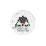 Scotstee Shop - Personalize Name Family First Christmas New Home Owners First Home Ceramic Ornament, Home Sweet New Home Christmas Ornament