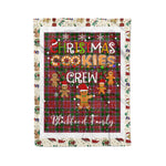 Personalized Gift Tartan Plaid Blanket Clan Blackford With Christmas Cookie Baking Crew Christmas Gift Blanket, Plaid Blanket, Christmas Fleece Blanket, Christmas Blanket, Tartan Blanket, Scottish Blanket, Scotland Blanket, Family Name Blanket, Custom Blanket, Personalized Blanket