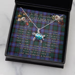 Sea Turtle Necklace To My Beautiful Soulmate Necklace In Your Eyes I Have Found My Home Clan Guthrie Tartan Blue Turtle Necklace
