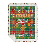 Personalized Gift Tartan Plaid Blanket Clan Muirhead With Christmas Cookie Baking Crew Christmas Gift Sherpa Blanket, tartan sherpa blanket,buffalo plaid sherpa blanket,christmas sherpa blanket,Christmas Throw Blanket,green plaid sherpa blanket,green sherpa blanket