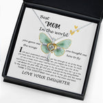 Cross Dancing Necklace - Mom Necklace Gift - Daughter Gift To Best Mom, You Gave Me The Wings To Fly Mom Necklace