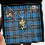 To My Beautiful Soulmate Sunflower Necklace In Your Eyes I Have Found My Home Clan Ramsay Ancient Tartan Jewelry For Girlfriend